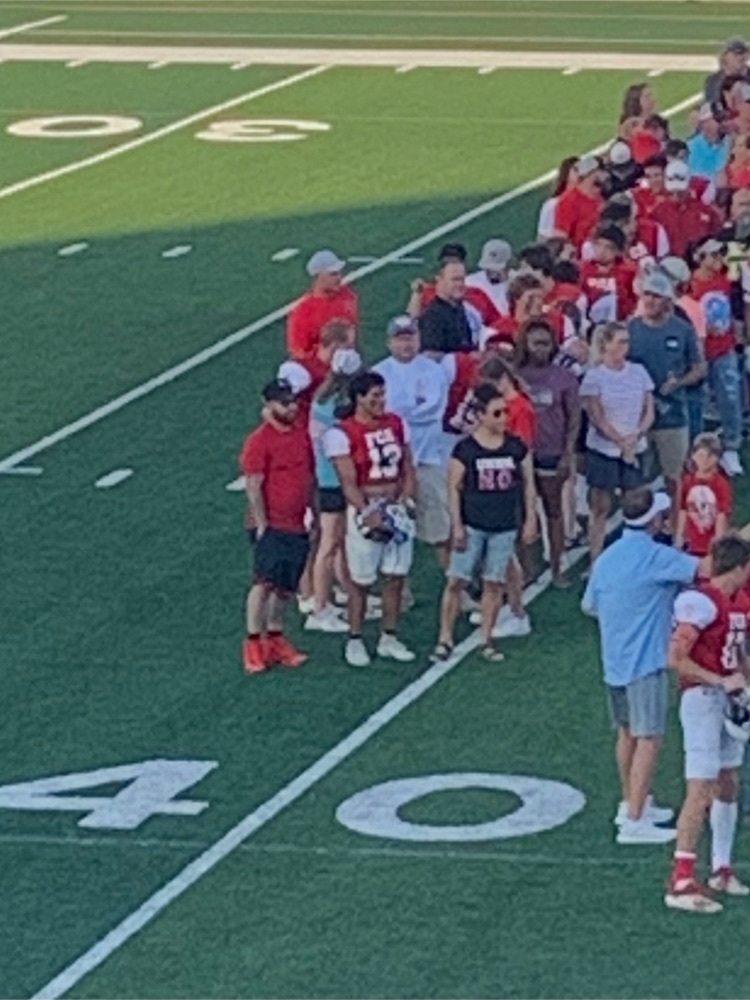 Marcus at FCA football game 